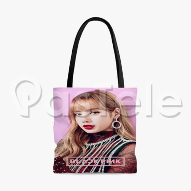 Lisa Black Pink Custom Personalized Tote Bag Unisex Polyester Cotton Bags