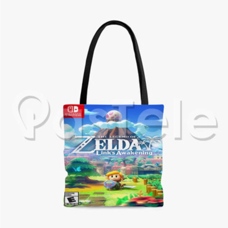 The Legend of Zelda Link s Awakening Custom Personalized Tote Bag Unisex Polyester Cotton Bags