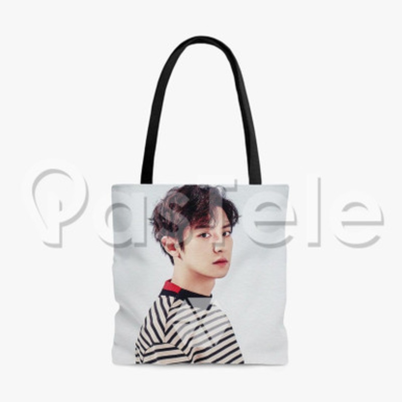 Exo Chanyeol Custom Personalized Tote Polyester Cotton Bags Unisex