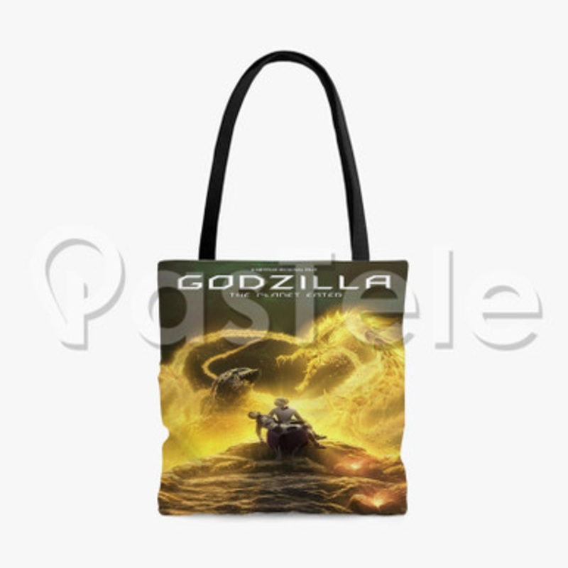 Godzilla Part 3 The Planet Eater Custom Personalized Tote Polyester Cotton Bags Unisex