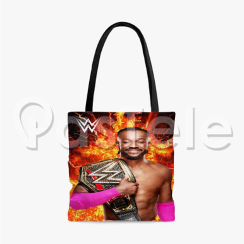 Kofi Kingston WWE Custom Personalized Tote Bag Unisex Polyester Cotton Bags