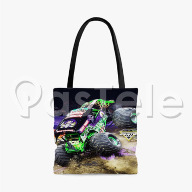 Monster Jam Grave Digger 2 Custom Personalized Tote Bag Unisex Polyester Cotton Bags