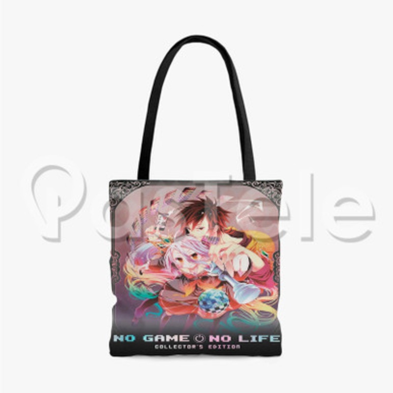 No Game No Life Custom Personalized Tote Bag Unisex Polyester Cotton Bags