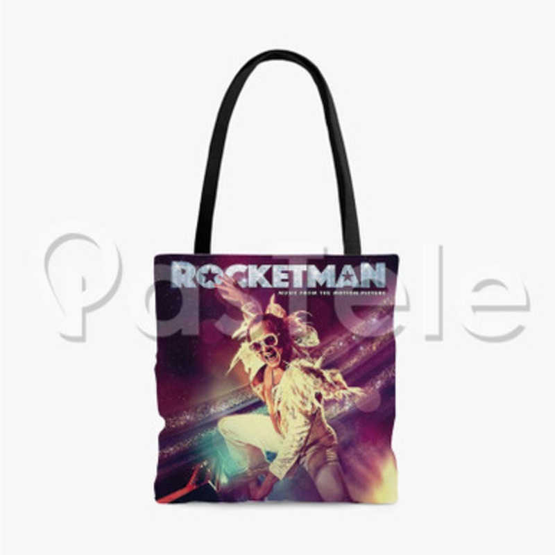 Taron Egerton Rocketman Custom Personalized Tote Bag Unisex Polyester Cotton Bags