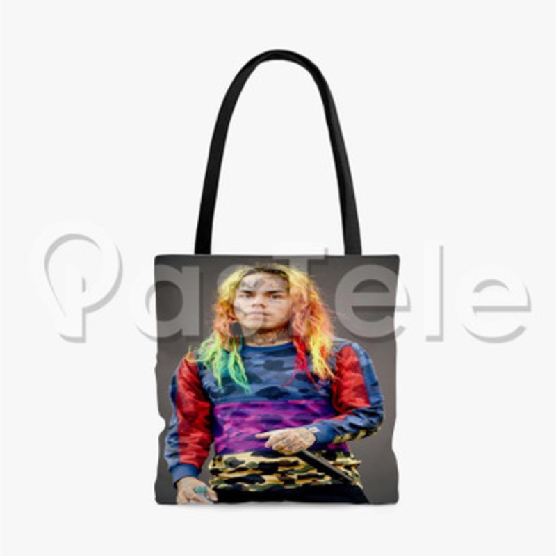 Tekashi 6ix9ine Custom Personalized Tote Bag Unisex Polyester Cotton Bags