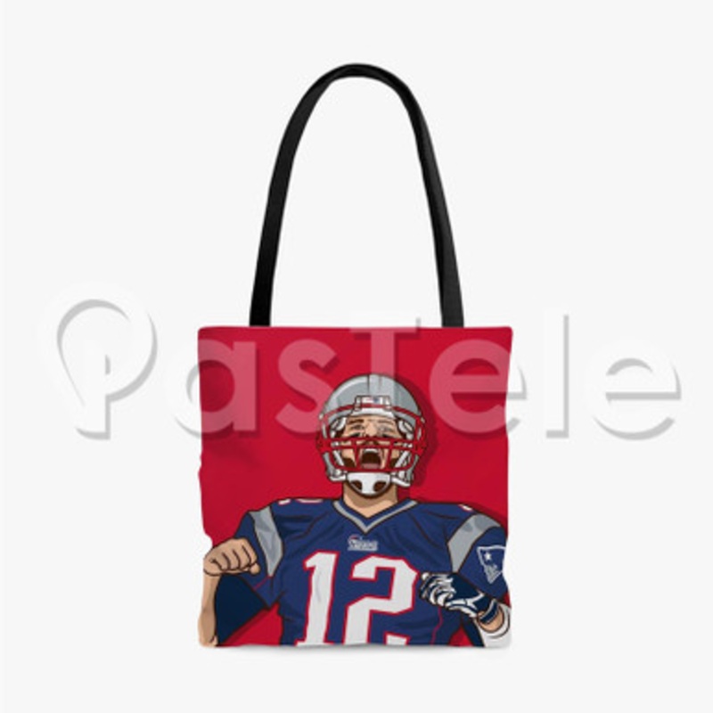 Tom Brady Custom Personalized Tote Bag Unisex Polyester Cotton Bags