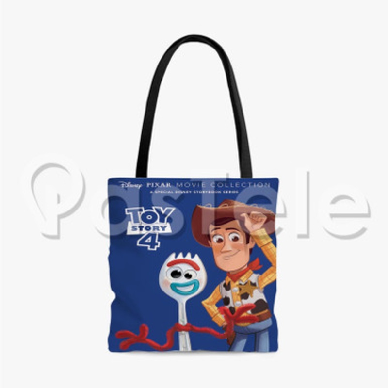 Toy Story 4 Custom Personalized Tote Bag Unisex Polyester Cotton Bags