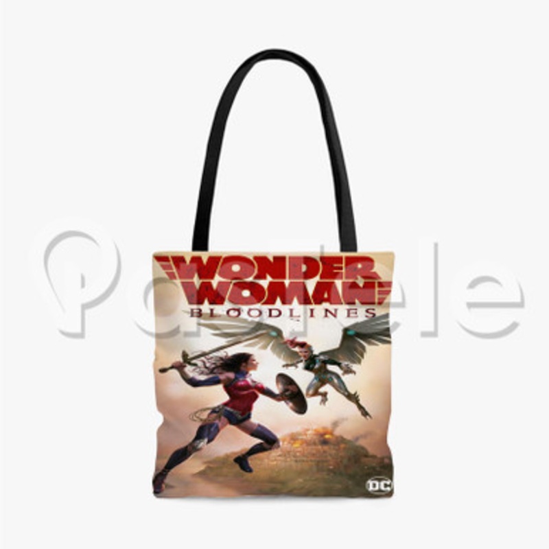 Wonder Woman Bloodlines Custom Personalized Tote Bag Unisex Polyester Cotton Bags