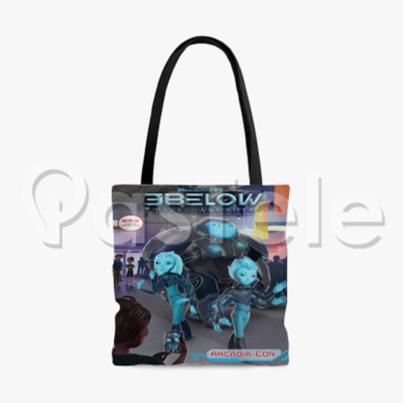 3 Below Custom Personalized Tote Polyester Cotton Bags Unisex