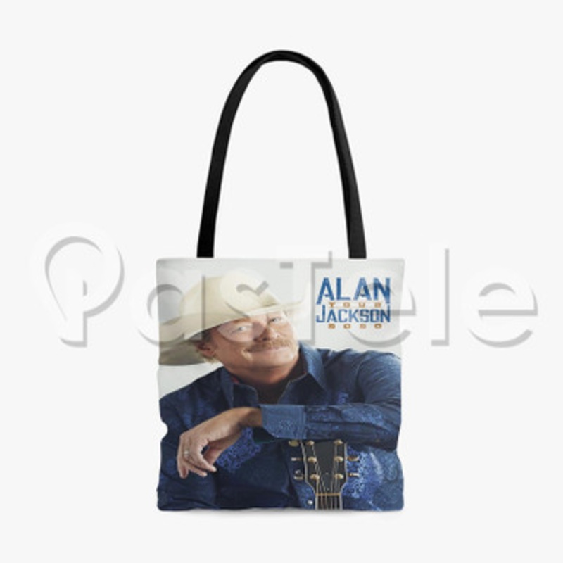 Alan Jackson Tour 2020 Custom Personalized Tote Polyester Cotton Bags Unisex