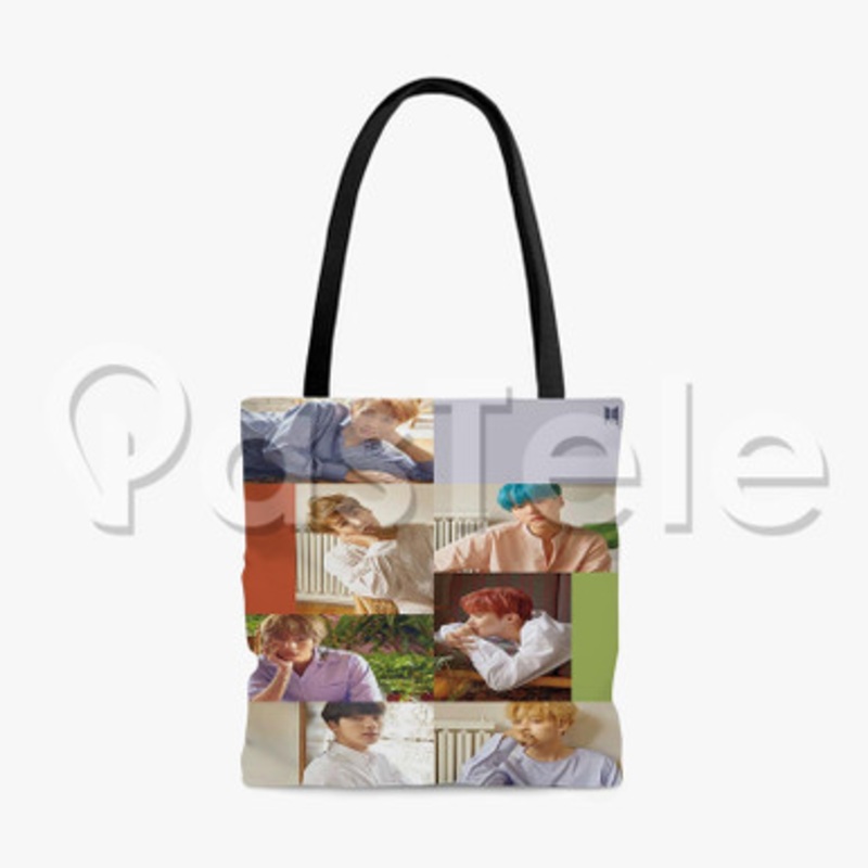 Bangtan Boys Custom Personalized Tote Polyester Cotton Bags Unisex