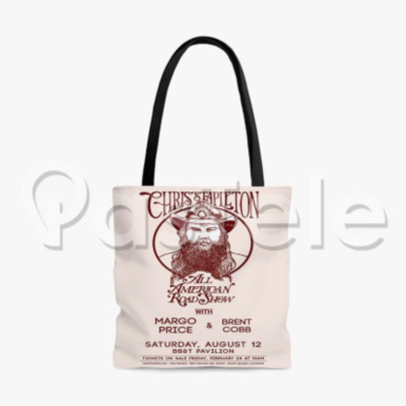 Chris Stapleton All America Road Show Custom Personalized Tote Polyester Cotton Bags Unisex
