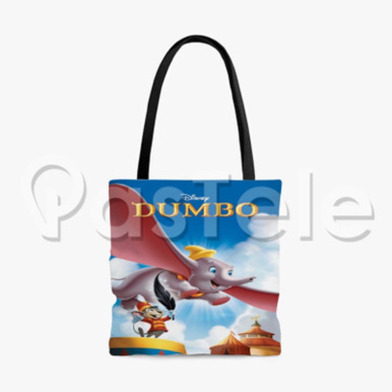 Disney Dumbo The Movie Custom Personalized Tote Polyester Cotton Bags Unisex