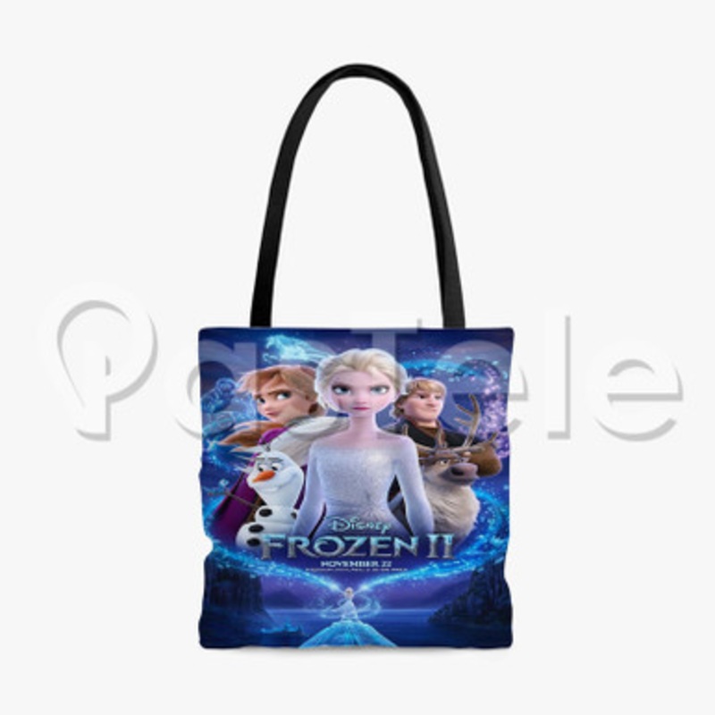 Disney Frozen 2 Custom Personalized Tote Polyester Cotton Bags Unisex