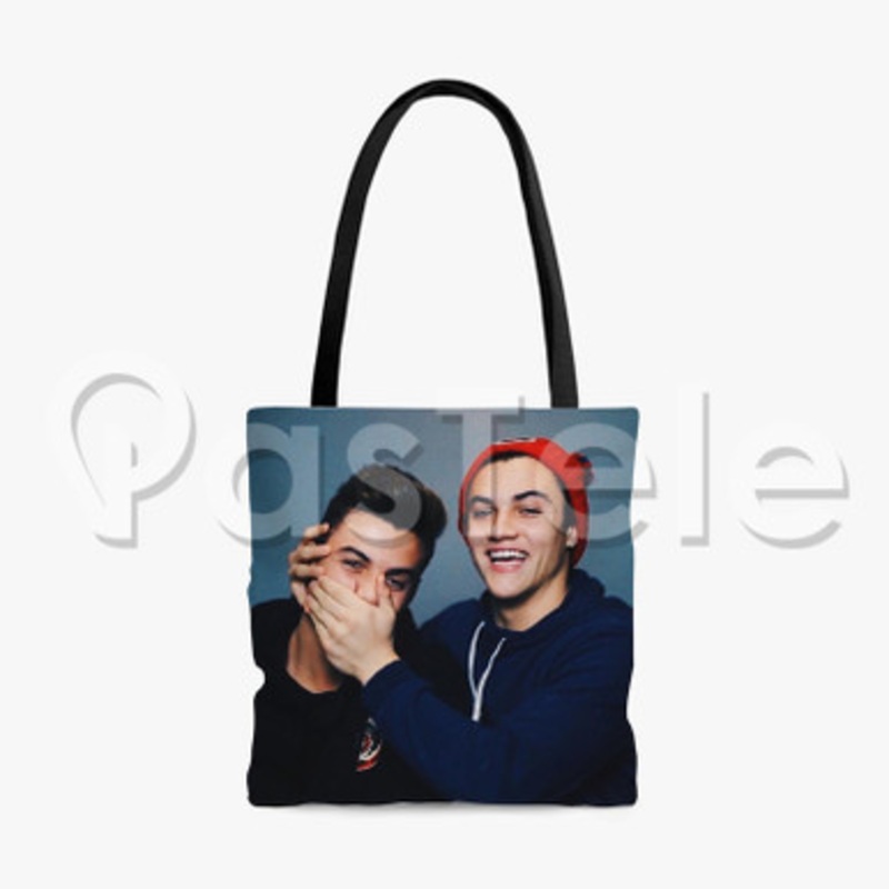 dolan twins Custom Personalized Tote Polyester Cotton Bags Unisex