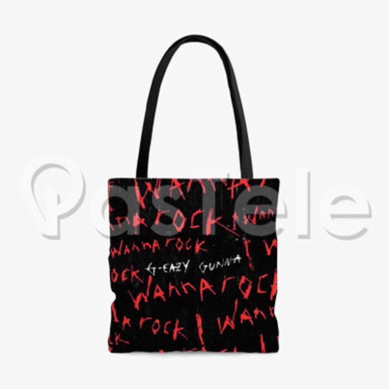 G Eazy Feat Gunna I Wanna Rock Custom Personalized Tote Polyester Cotton Bags Unisex