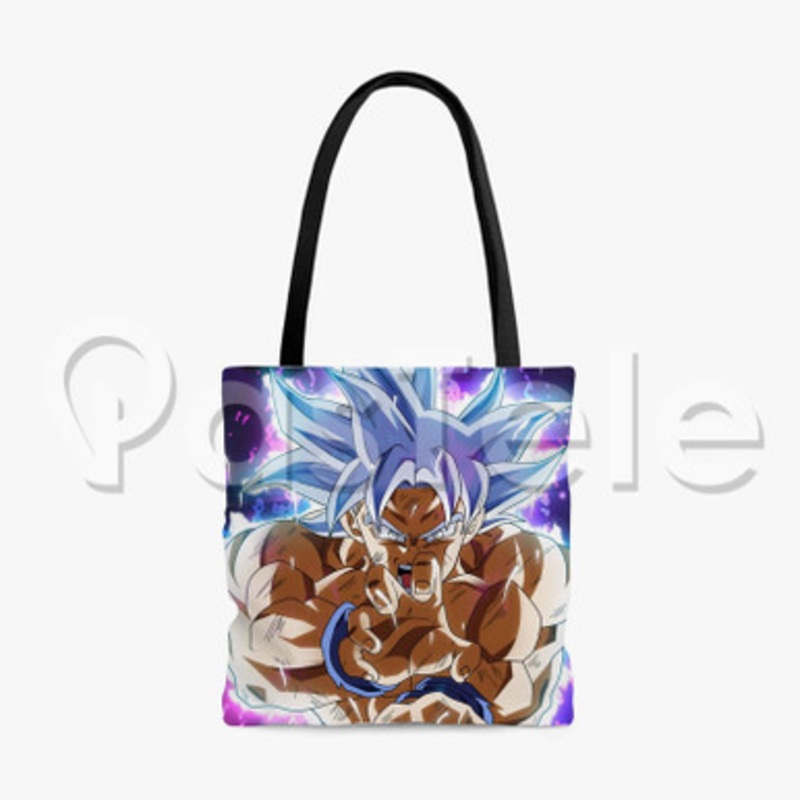 Goku Kamehame Custom Personalized Tote Polyester Cotton Bags Unisex