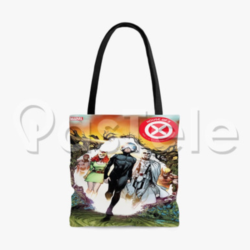 House of X Custom Personalized Tote Polyester Cotton Bags Unisex