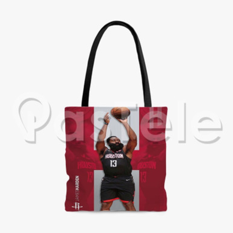 James Harden Houston Rockets NBA Custom Personalized Tote Polyester Cotton Bags Unisex