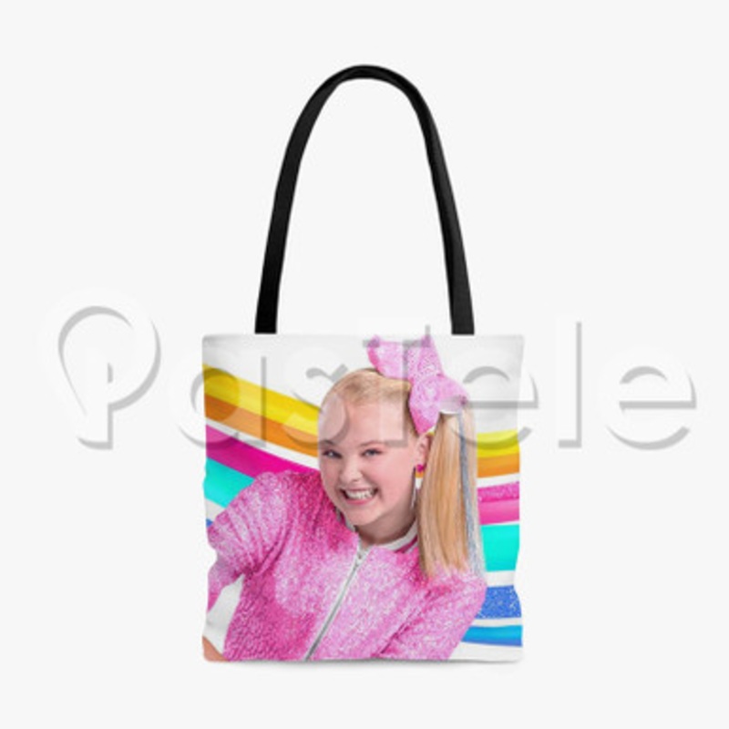jojo siwa Custom Personalized Tote Polyester Cotton Bags Unisex