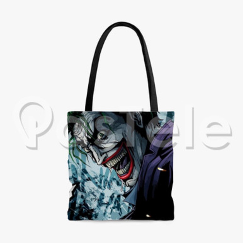 joker Movie Custom Personalized Tote Polyester Cotton Bags Unisex
