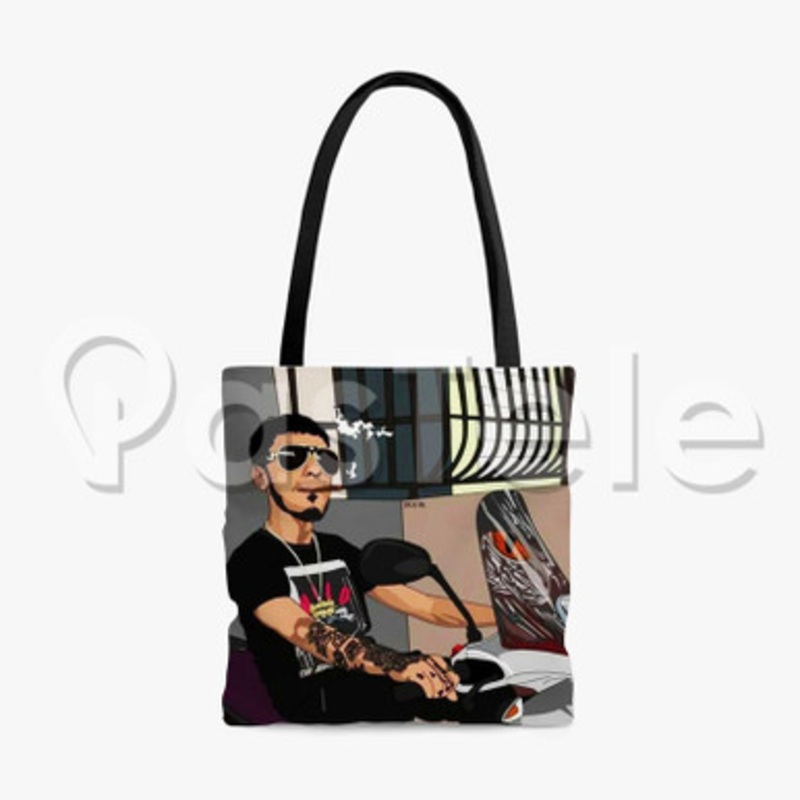 Anuel AA Custom Personalized Tote Polyester Cotton Bags Unisex