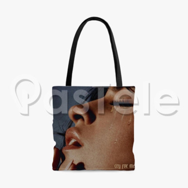Camila Cabello Cry For Me Custom Personalized Tote Polyester Cotton Bags Unisex