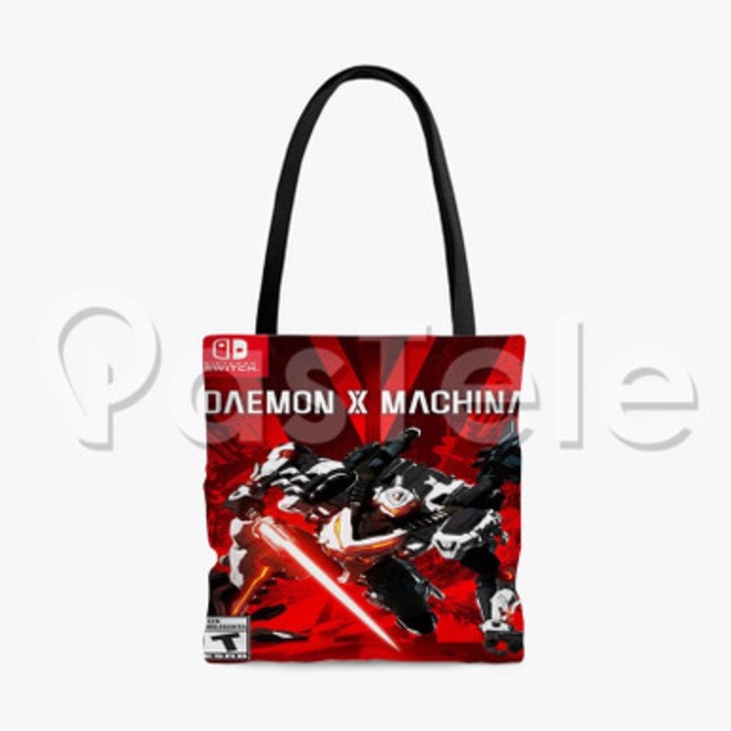 Daemon X Machina Custom Personalized Tote Polyester Cotton Bags Unisex