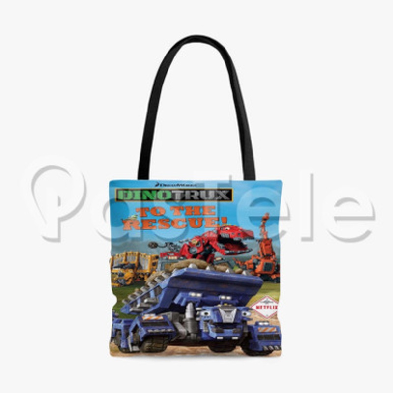 Dinotrux Custom Personalized Tote Polyester Cotton Bags Unisex