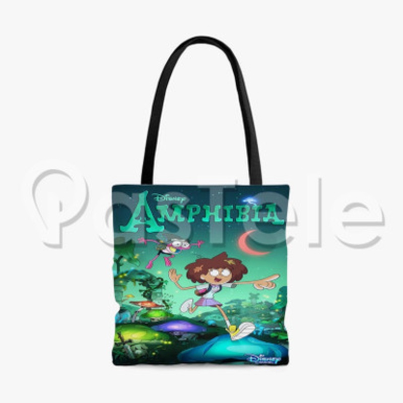 Disney Amphibia Custom Personalized Tote Polyester Cotton Bags Unisex