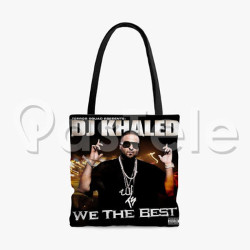DJ Khaled We The Best Custom Personalized Tote Polyester Cotton Bags Unisex