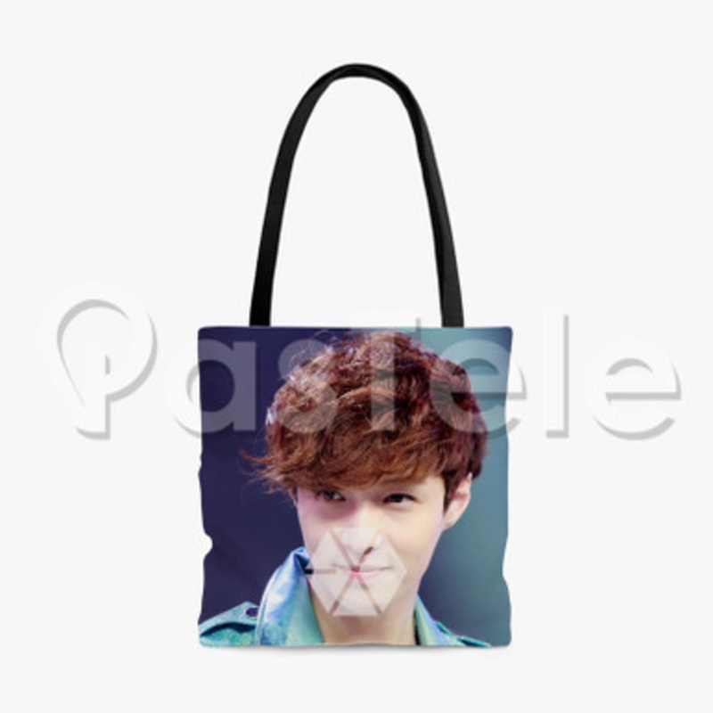 Exo Zhang Yixing Custom Personalized Tote Polyester Cotton Bags Unisex