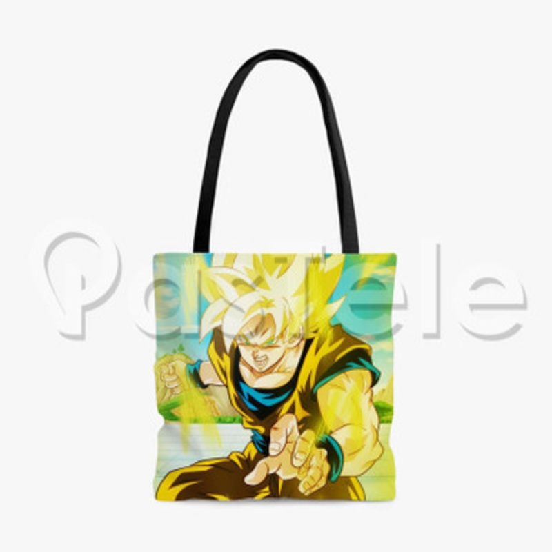 goku ssj 1 Custom Personalized Tote Polyester Cotton Bags Unisex
