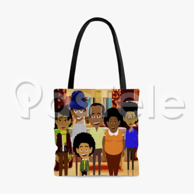 Good Times Cartoon Custom Personalized Tote Polyester Cotton Bags Unisex