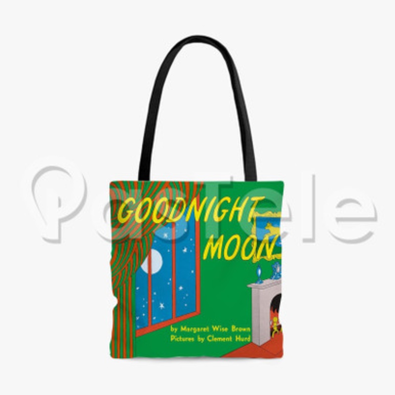 Goodnight Moon Custom Personalized Tote Polyester Cotton Bags Unisex