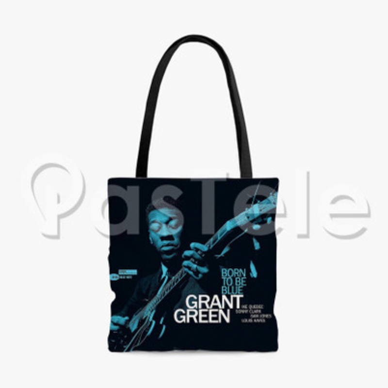 Grant Green Born To Be Blue Custom Personalized Tote Polyester Cotton Bags Unisex
