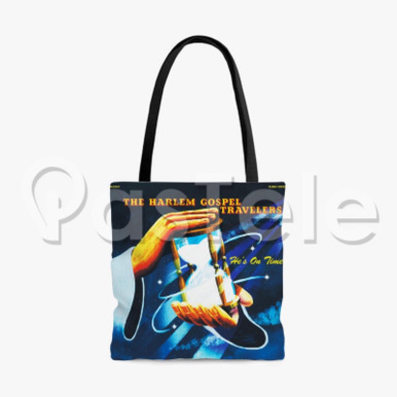 Harlem Gospel Travelers He s On Time Custom Personalized Tote Polyester Cotton Bags Unisex