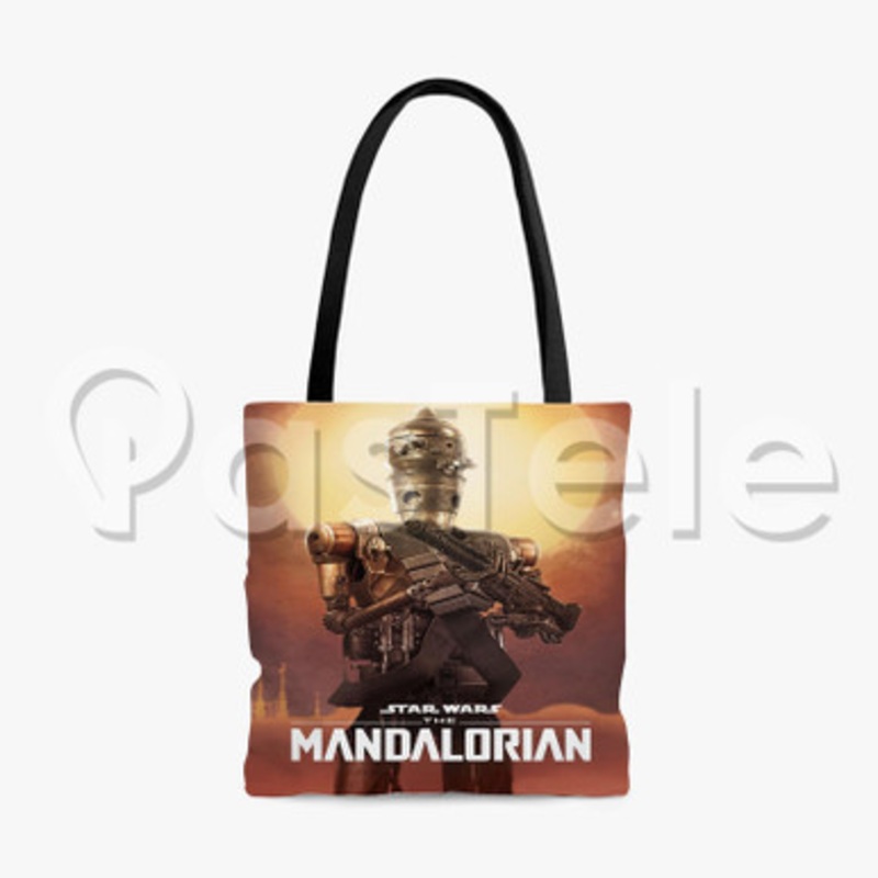IG 11 Star Wars The Mandalorian Custom Personalized Tote Polyester Cotton Bags Unisex
