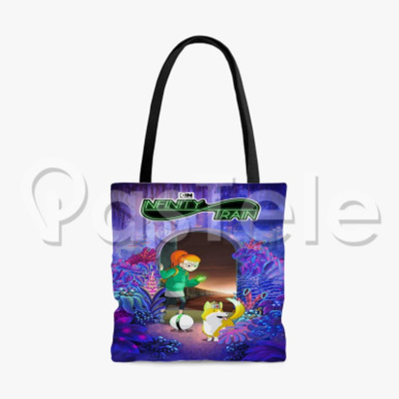 Infinity Train Custom Personalized Tote Polyester Cotton Bags Unisex