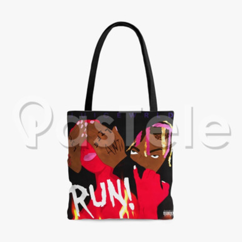 Juice WRLD Run 2 Custom Personalized Tote Polyester Cotton Bags Unisex