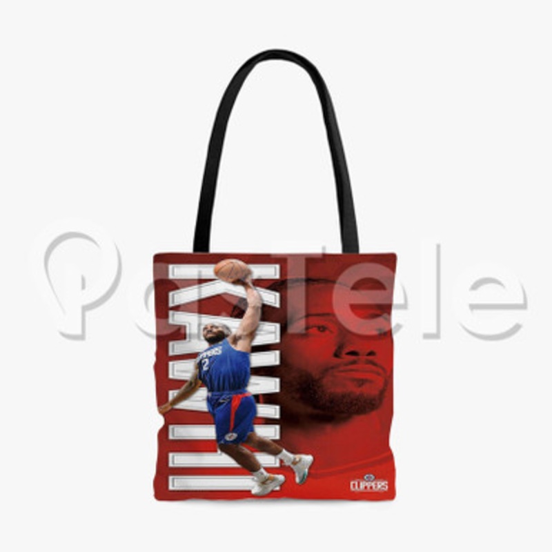 Kawhi Leonard Los Angeles Clippers NBA Custom Personalized Tote Polyester Cotton Bags Unisex