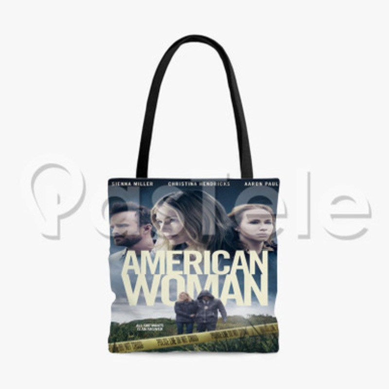 American Woman Custom Personalized Tote Polyester Cotton Bags Unisex