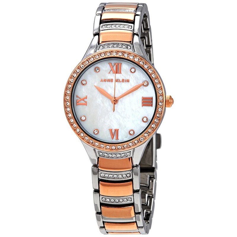 Anne Klein Mother of Pearl Dial Two-tone Ladies Watch 3385MPRT