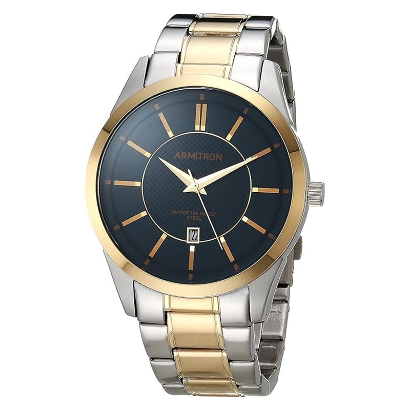 Armitron Dress Watch Model  20/5463NVTTST 42 Blue Stainless Steel
