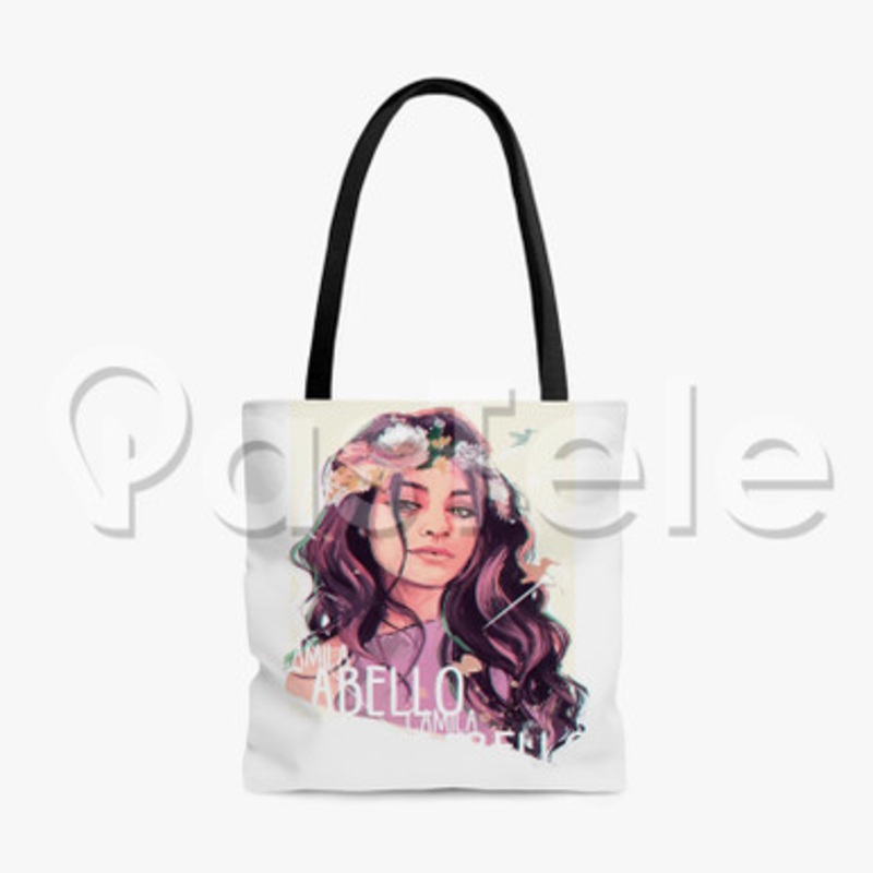 Camila Cabello Custom Personalized Tote Polyester Cotton Bags Unisex