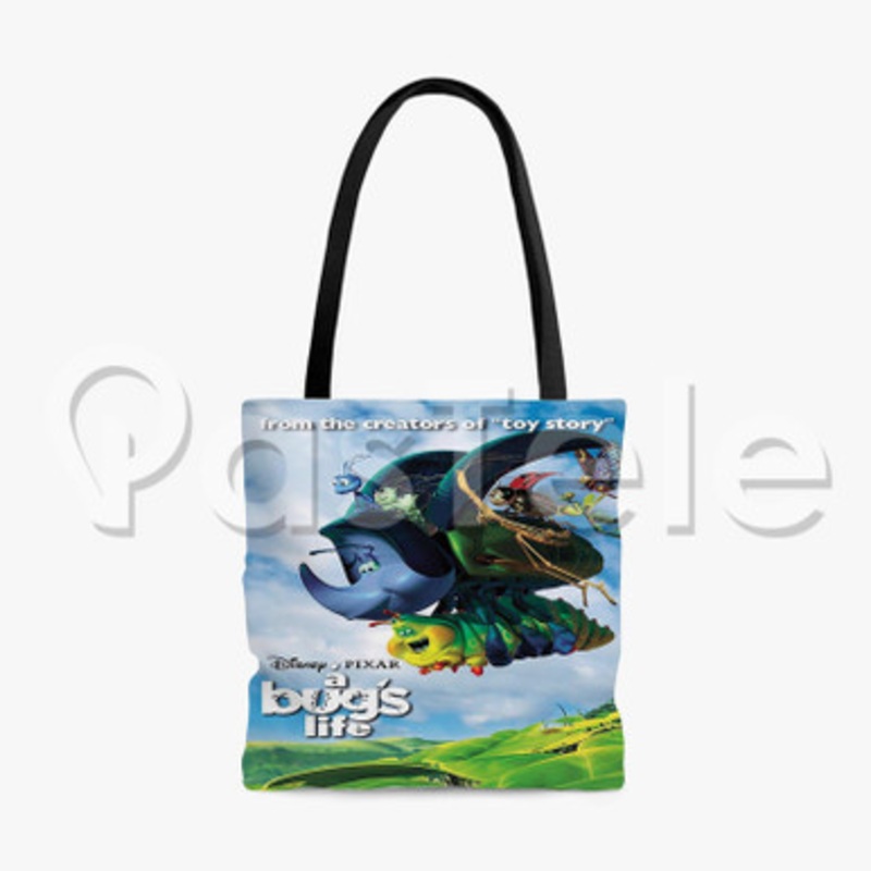 Disney Pixar s A Bug s Life Custom Personalized Tote Polyester Cotton Bags Unisex