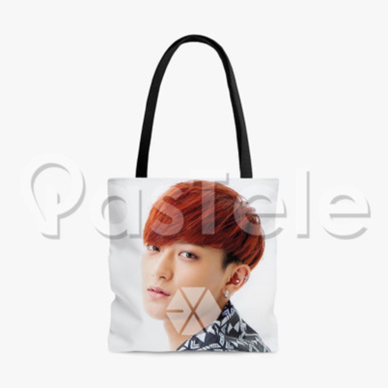 Exo Hu ng Zit o Custom Personalized Tote Polyester Cotton Bags Unisex