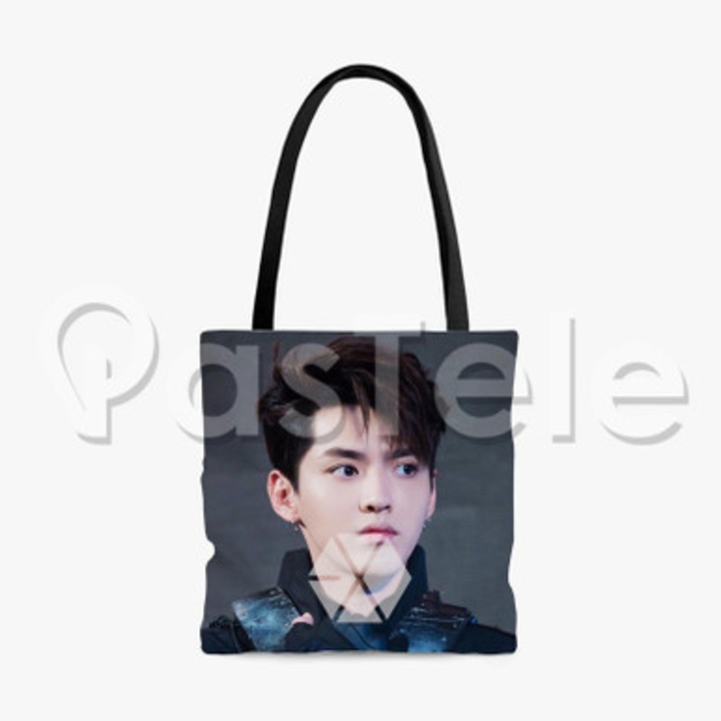 Exo Kris Wu Custom Personalized Tote Polyester Cotton Bags Unisex