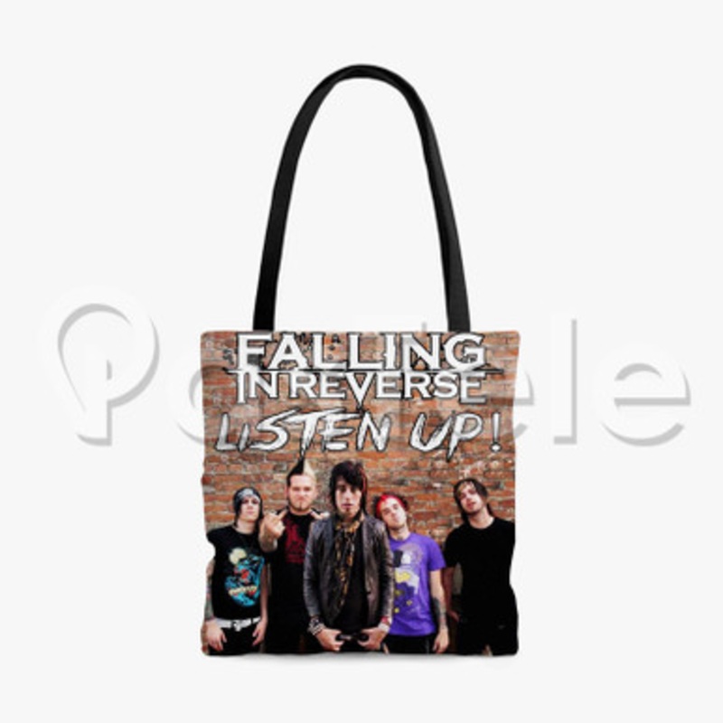 Falling in Reverse Custom Personalized Tote Polyester Cotton Bags Unisex