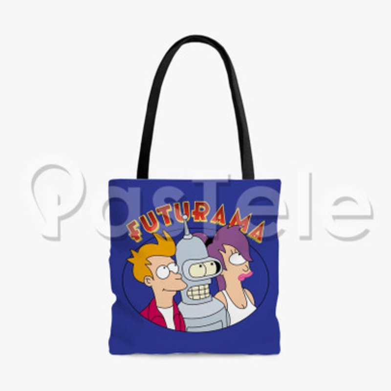 futurama Custom Personalized Tote Polyester Cotton Bags Unisex